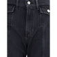 7FOR Black Cotton Jeans Denim