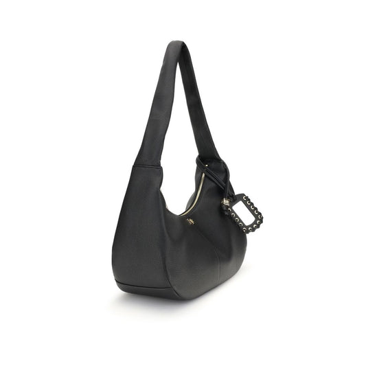 Ganni Black Recycled Polyester Shoulder Bag