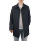 Aquascutum Blue Cotton Men's Trench Coat