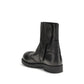 MM6 Black Leather Ankle Boots