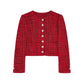Patrizia Pepe Red Polyester Blazer