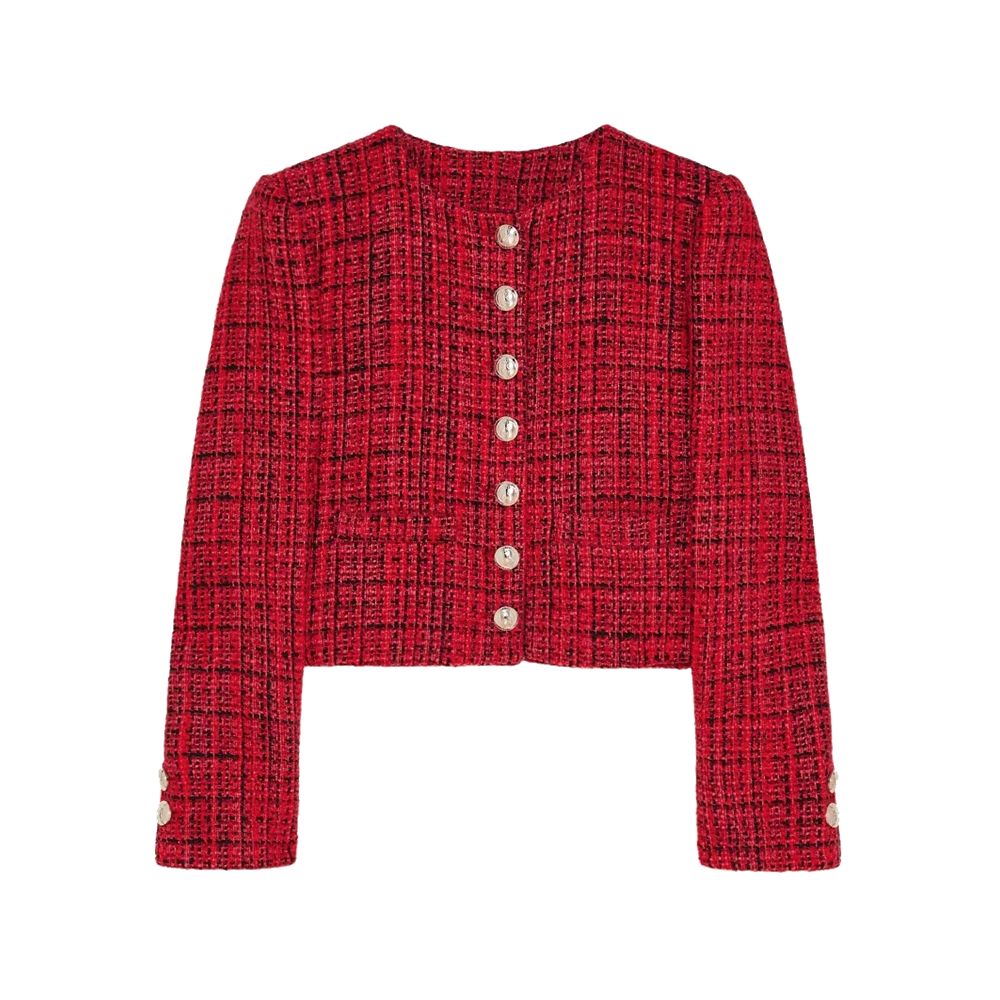 Patrizia Pepe Red Polyester Blazer