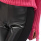Patrizia Pepe Black Polyethylene Legging