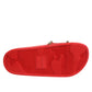 Dolce & Gabbana Red Sacred Heart Stud Slides Beachwear Shoes